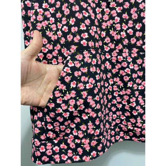 NWT Women's Floral Print Ruffle Hooded Sweatshirt  by Sandy Liang - Picture 3 of 8